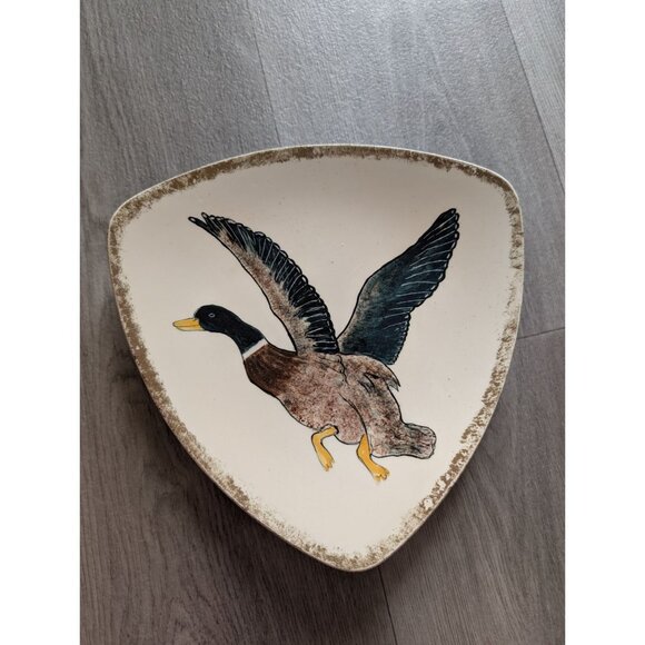 Vintage Holland Mold Ceramic Duck Footed Plate - Picture 1 of 6